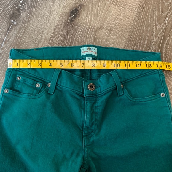 Fossil Teal Super Skinny Jeans Size 28 - Picture 6 of 11